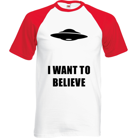 Koszulka bejsbolówka „I Want To Believe UFO”