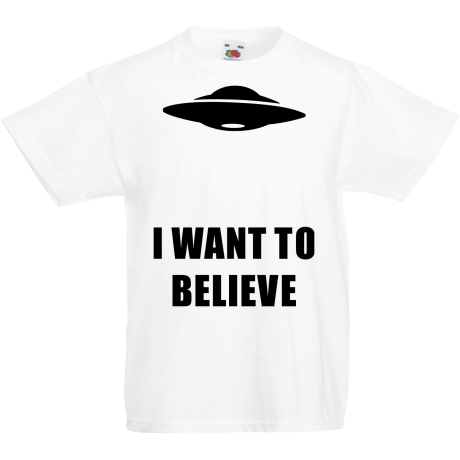 Koszulka dla malucha „I Want To Believe UFO”