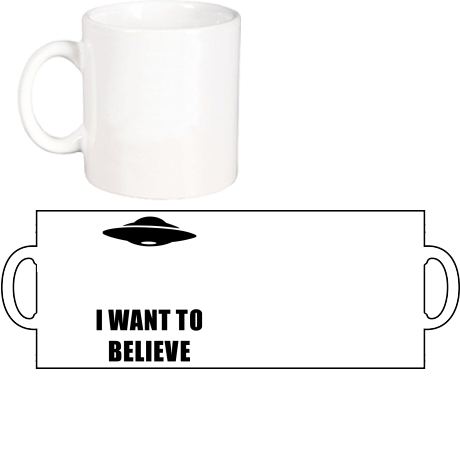Kubek „I Want To Believe UFO”
