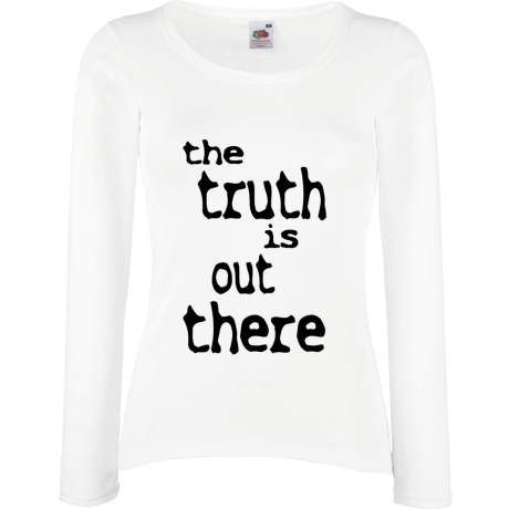 Koszulka damska z długim rękawem „The Truth Is Out There”