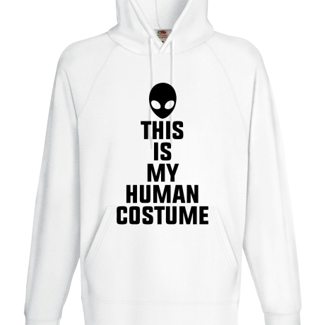 Bluza z kapturem „This Is My Human Costume”
