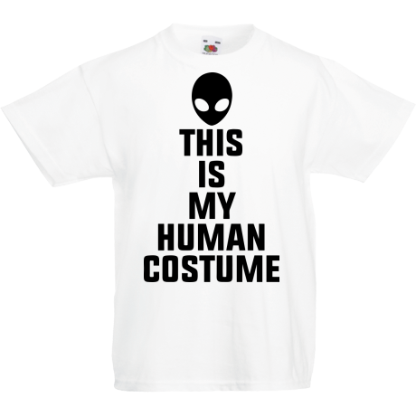 Koszulka dla malucha „This Is My Human Costume”