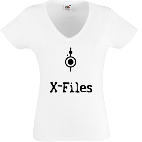 Koszulka damska w serek „X-Files”