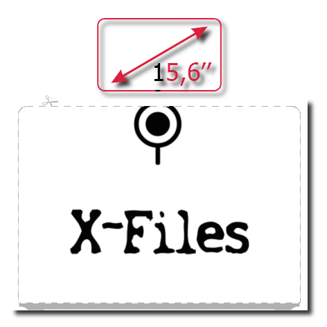 Naklejka na laptop „X-Files”