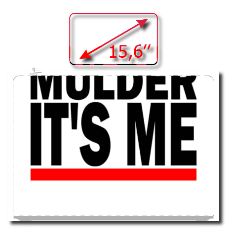Naklejka na laptop „Mulder It’s Me”
