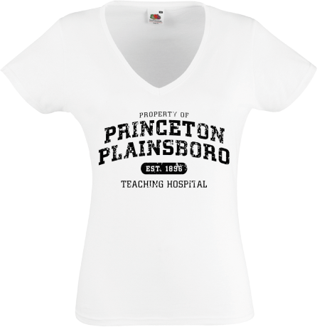 Koszulka damska w serek „Princeton Plainsboro”