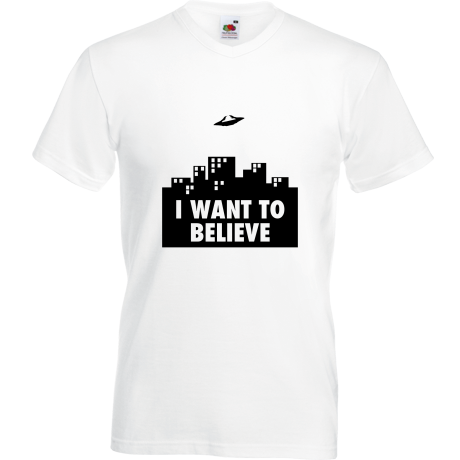 Koszulka w serek „I Want To Believe 2”