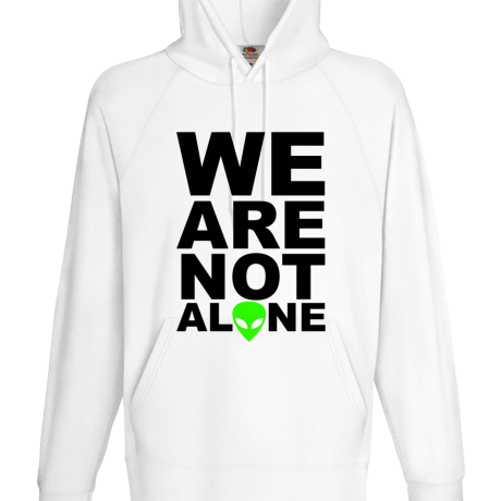 Bluza z kapturem „We Are Not Alone”
