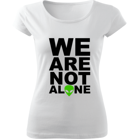 Koszulka damska fit „We Are Not Alone”