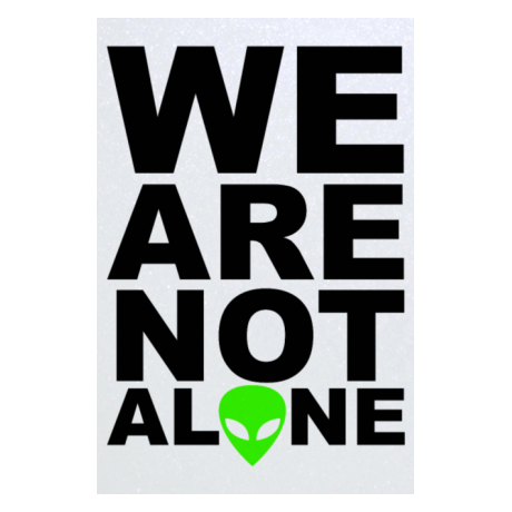 Blacha „We Are Not Alone”