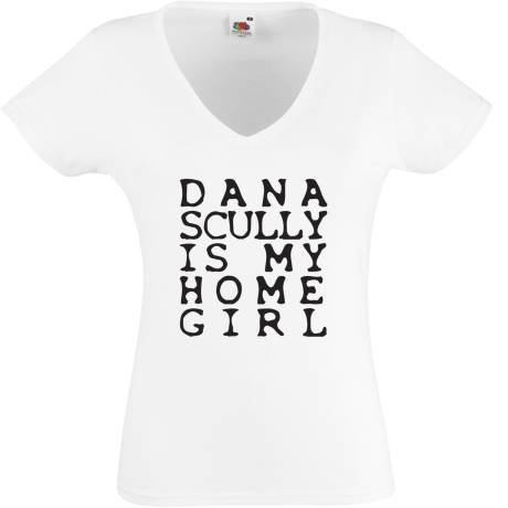Koszulka damska w serek „Dana Scully Is My Homegirl”