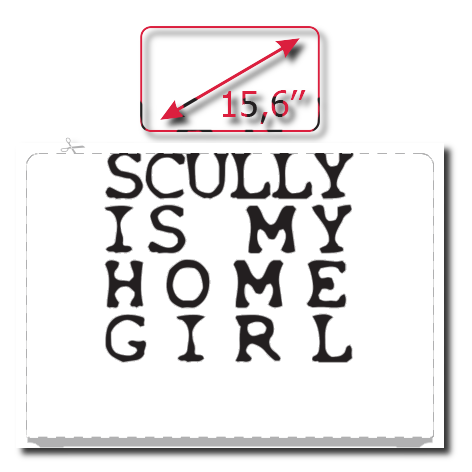 Naklejka na laptop „Dana Scully Is My Homegirl”