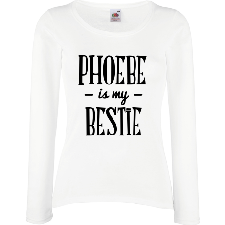 Koszulka damska z długim rękawem „Phoebe Is My Bestie”