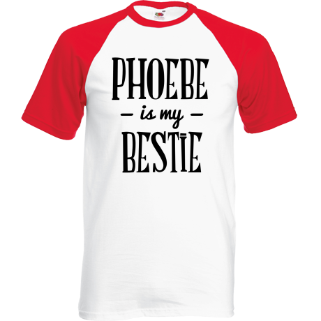 Koszulka bejsbolówka „Phoebe Is My Bestie”