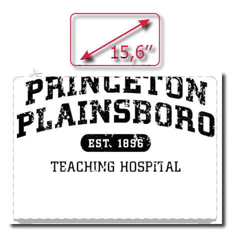 Naklejka na laptop „Princeton Plainsboro”