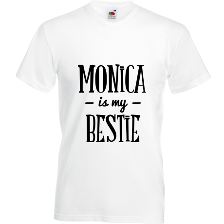 Koszulka w serek „Monica Is My Bestie”