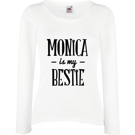 Koszulka damska z długim rękawem „Monica Is My Bestie”