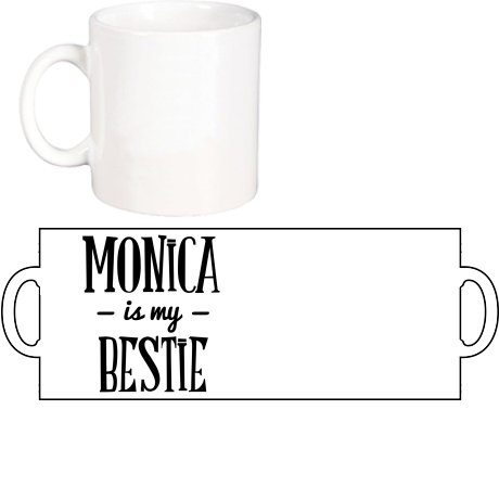 Kubek „Monica Is My Bestie”