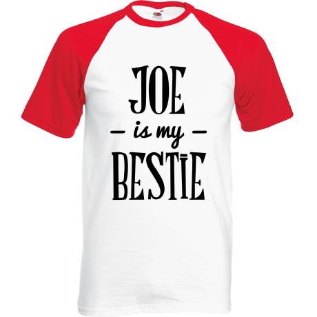 Koszulka bejsbolówka „Joe Is My Bestie”