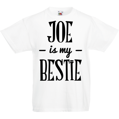 Koszulka dla malucha „Joe Is My Bestie”