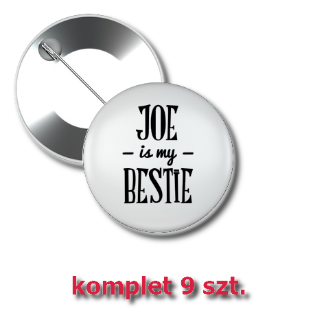 Przypinka „Joe Is My Bestie”