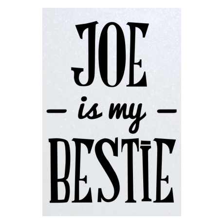 Blacha „Joe Is My Bestie”