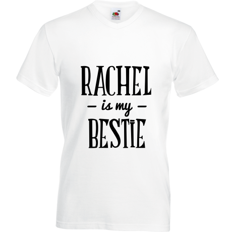 Koszulka w serek „Rachel Is My Bestie”