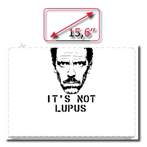 Naklejka na laptop „It’s Not Lupus”