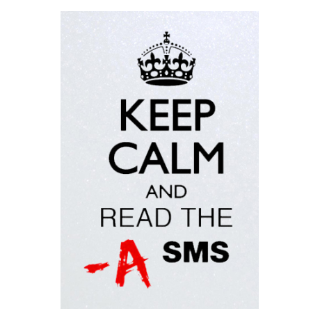 Blacha „Keep Calm and Read the SMS”