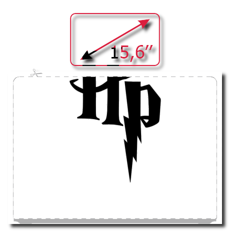 Naklejka na laptop „Harry Potter Logo”