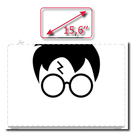 Naklejka na laptop „Harry Potter”