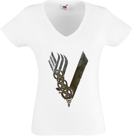 Koszulka damska w serek „Vikings Logo”