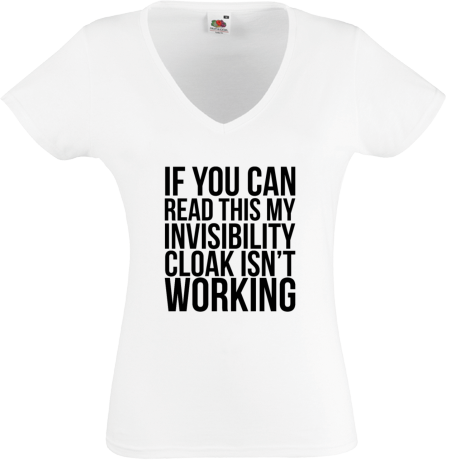 Koszulka damska w serek „Invisibility”