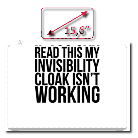 Naklejka na laptop „Invisibility”