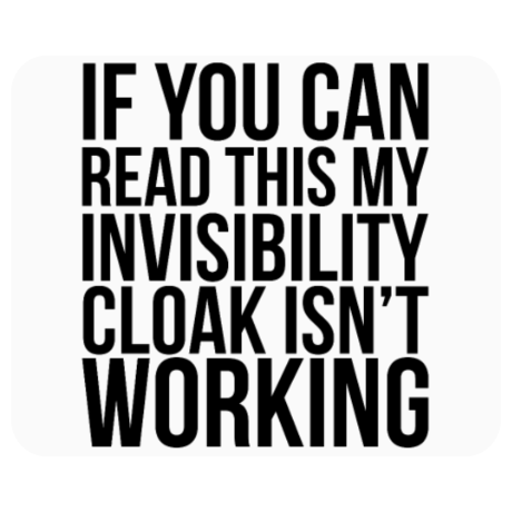 Podkładka pod mysz „Invisibility”