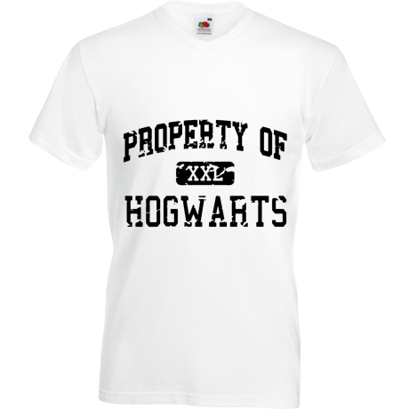 Koszulka w serek „Property of Hogwarts”