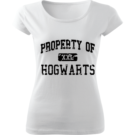 Koszulka damska fit „Property of Hogwarts”