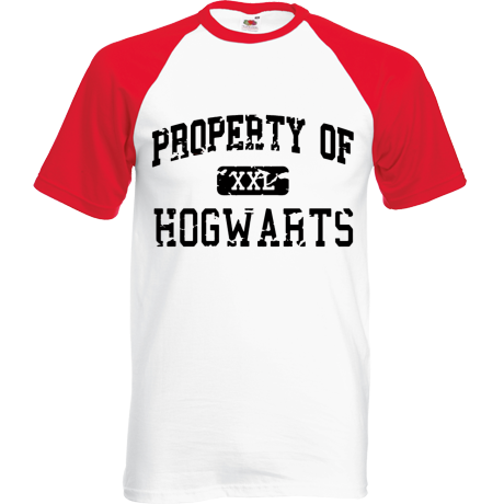 Koszulka bejsbolówka „Property of Hogwarts”