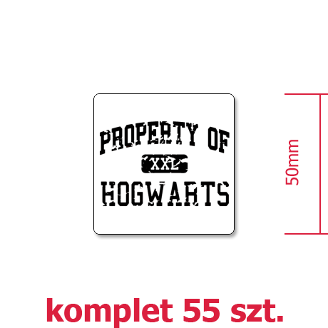 Wlepka „Property of Hogwarts”
