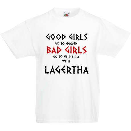 Koszulka dla malucha „Good Girls Go To Haven Bad Girls Go To Valhalla With Lagertha”