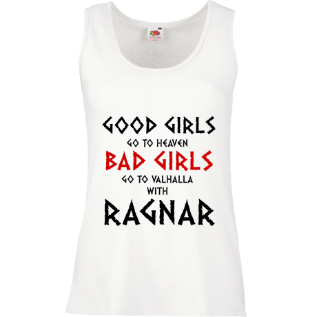 Bezrękawnik damski „Good Girls Go To Haven Bad Girls Go To Valhalla With Ragnar”