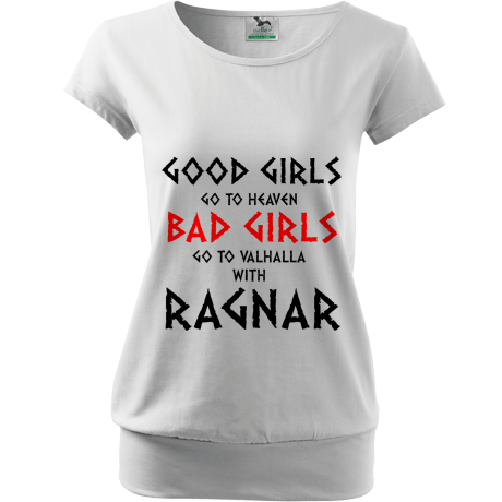 Koszulka City „Good Girls Go To Haven Bad Girls Go To Valhalla With Ragnar”