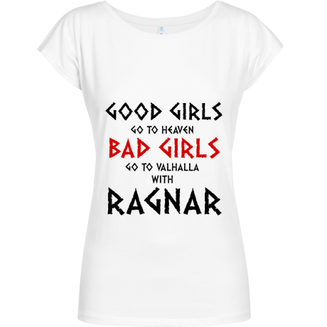 Koszulka Geffer „Good Girls Go To Haven Bad Girls Go To Valhalla With Ragnar”