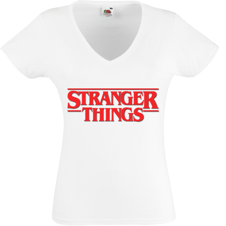 Koszulka damska w serek „Stranger Things”