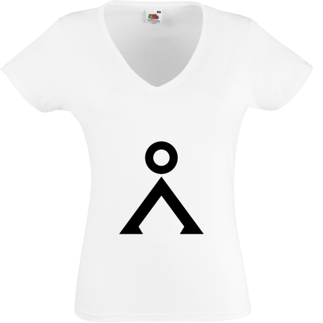 Koszulka damska w serek „Earth Symbol”