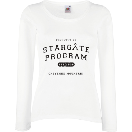 Koszulka damska z długim rękawem „Stargate Program”