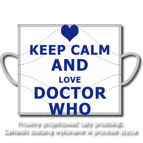 Maseczka „Keep Calm And Love Doctor Who”