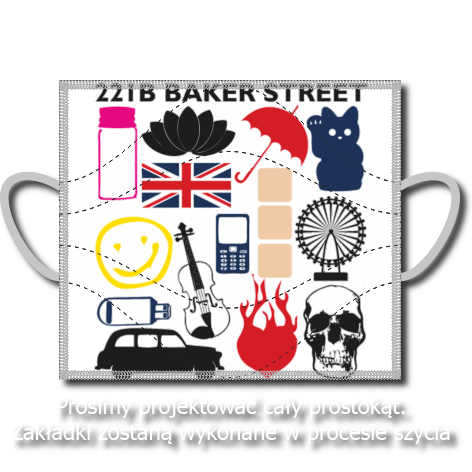 Maseczka „221B Baker Street”