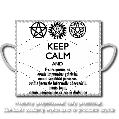 Maseczka „Keep Calm and Exorcizamus”
