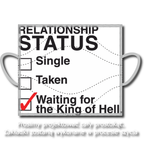 Maseczka „Waiting for the King of Hell”